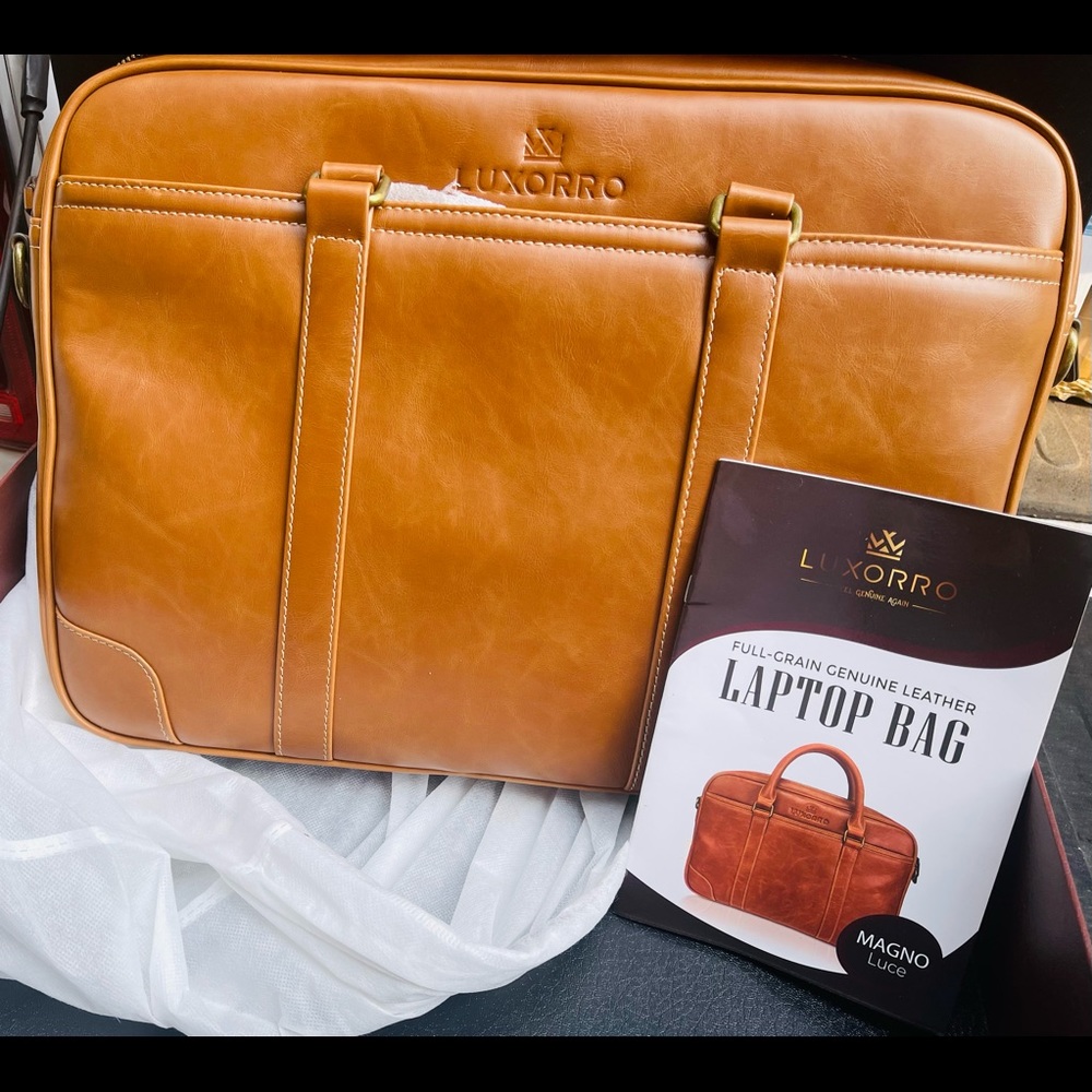 Mens/ladies brief/ computer case made of one of the finest leathers in the world